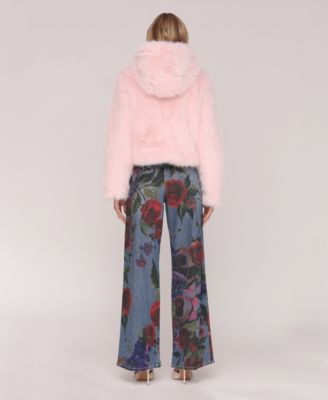 Women's Faux Fur Long Sleeve Jacket