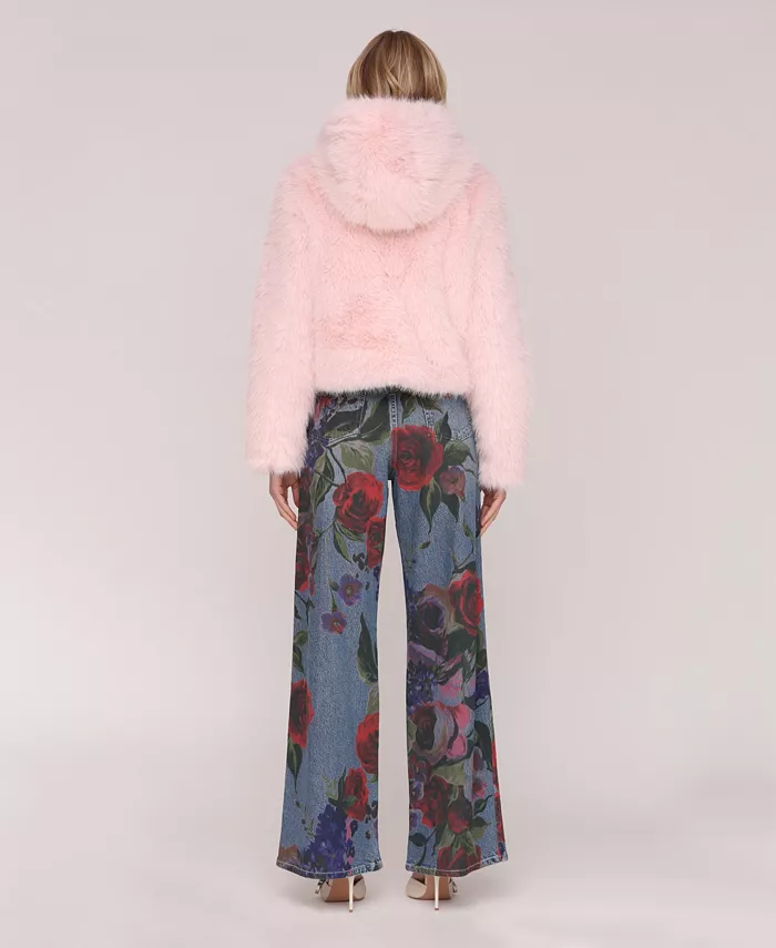 Women's Faux Fur Long Sleeve Jacket - thumbnail 4