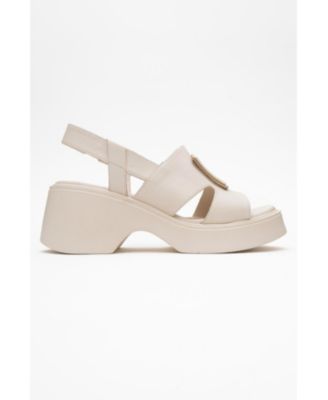 Lucia Leather Buckle Platform Sandal (Women)