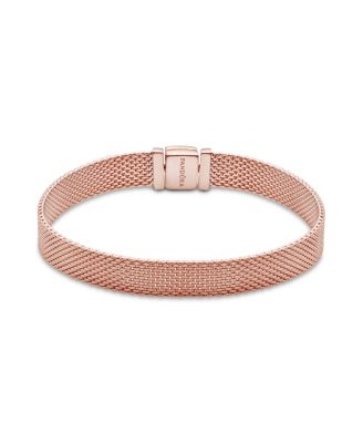 Rose Gold Plated Reflexions Mesh Bracelet