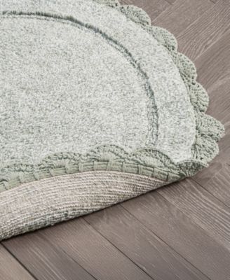 Crochet Cotton Bath Rug, 26" Round