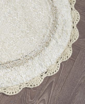 Crochet Cotton Bath Rug, 26" Round