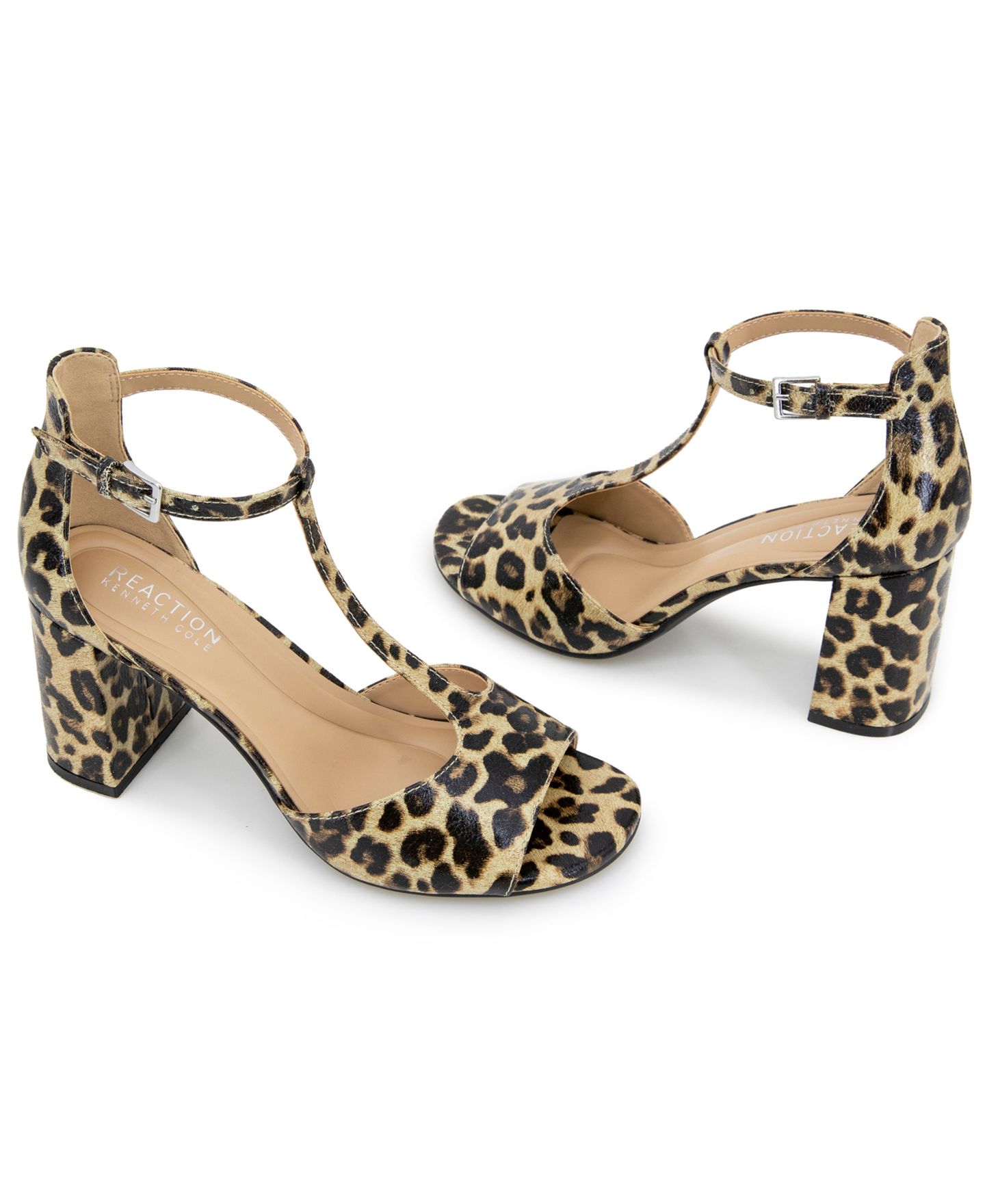 Женские сандалии Kenneth Cole Reaction Levine Round Toe Dress Sandals, цвет: Леопардовый — фото 8