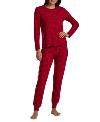 Women's 2-Pc. Packaged Printed Thermal Pajamas Set