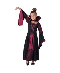Dress Up America Vampiress Dress & Necklace Costume Set - Toddlers Girls
