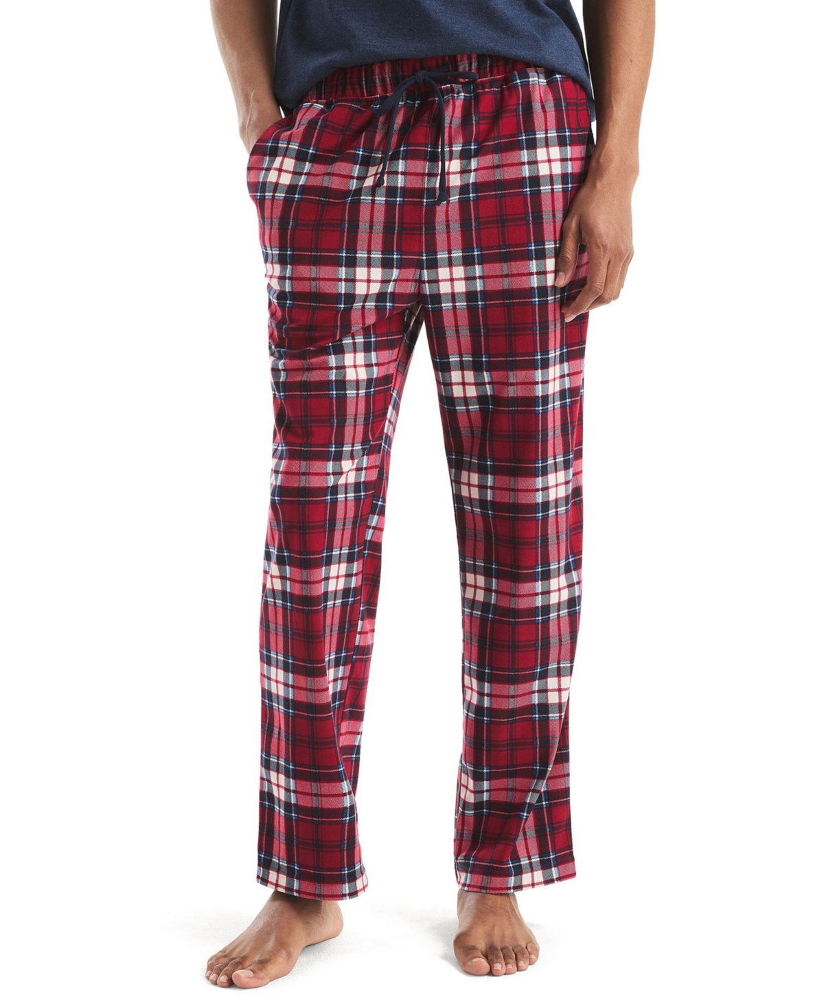 Nautica Men's Plaid Classic Pajama Pants In Red