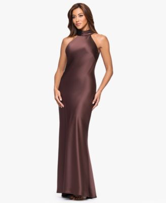 Women's Tie Neck Long Dress