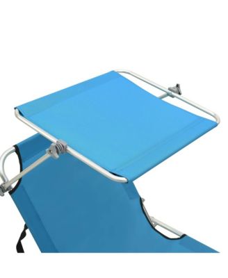 Sun Lounger Blue Aluminum frame, 600D polyester fabric Standard