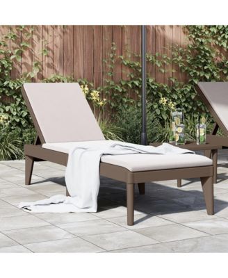 Sun Lounger Brown Polypropylene Standard UV-resistant materials