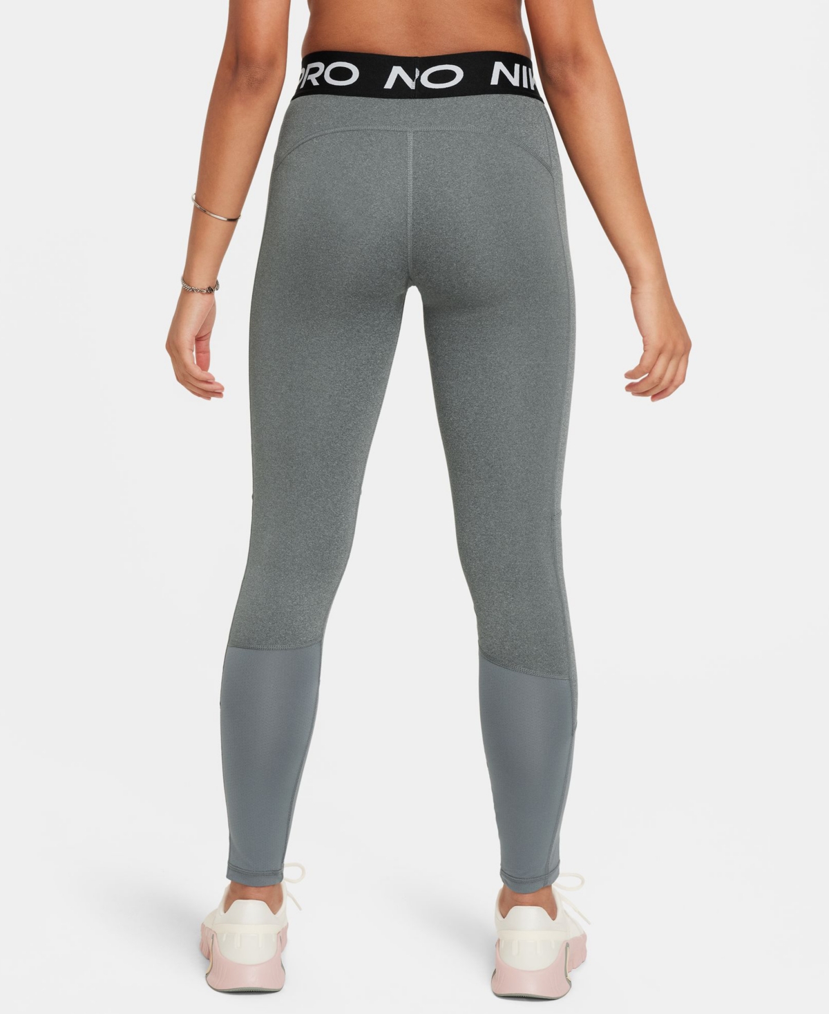 Nike Girls   Pro Tights In Gray