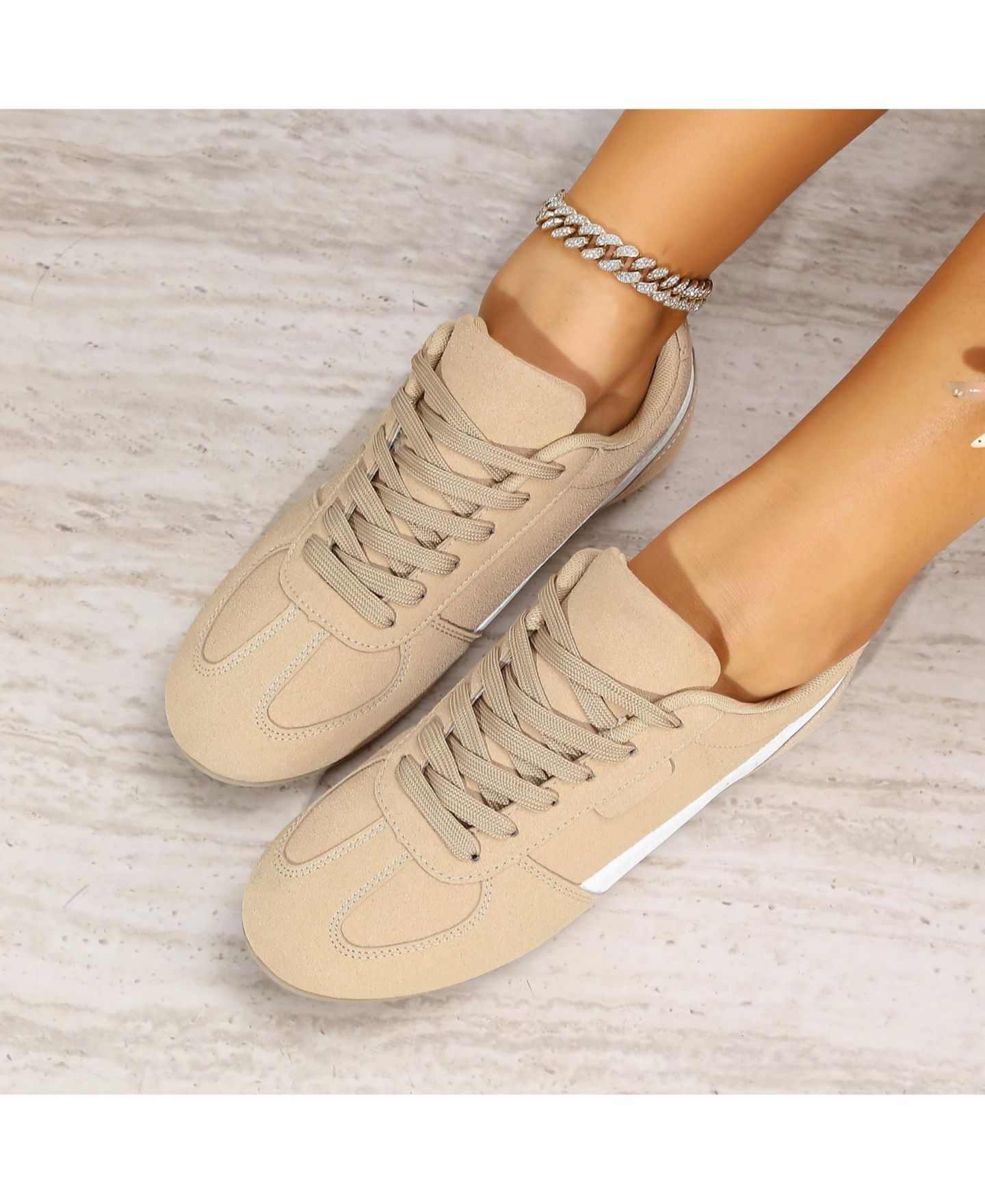 Женские кроссовки BERNESS Luno Gum Sole, цвет: Бежевый — фото 3