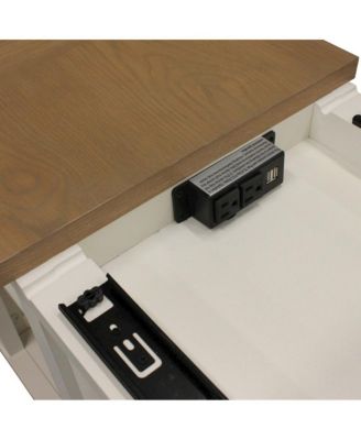 Americana Modern - Cotton Cocktail Table with 2 Chairside Tables