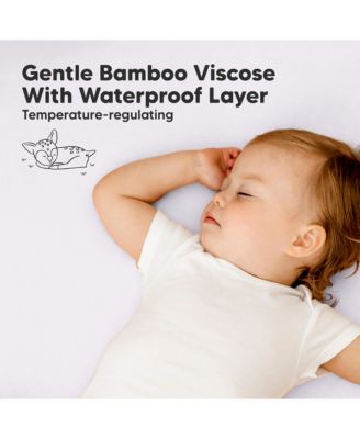 2pk Isla Waterproof Mini Crib Sheets for Boy, Girl, Soft Pack and Play Sheets for Graco Pack and Play Mattress