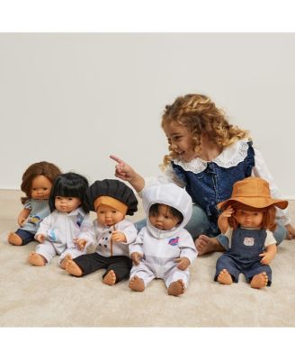 Careers Collection - Farmer Doll Outfit with Overalls & Hat for 15" Baby Dolls