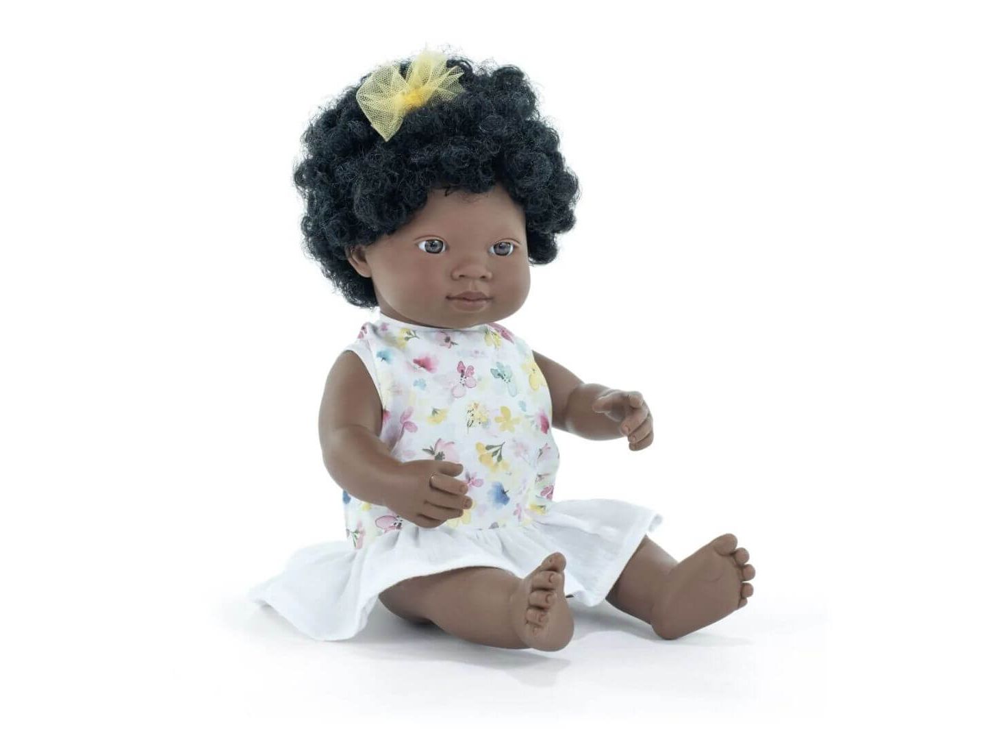 Детская кукла MINILAND My Friends & Me African Baby Girl 15" Anatomically Correct Baby Doll, Ages 10 Months+, цвет: Dark Skin — фото 1