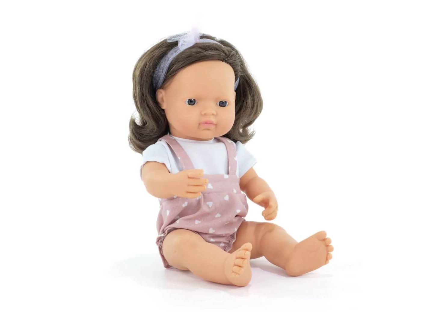 Детская кукла MINILAND Baby Doll Brunette Girl 15'' (Box) - My Friends and Me, цвет: Light Skin — фото 1