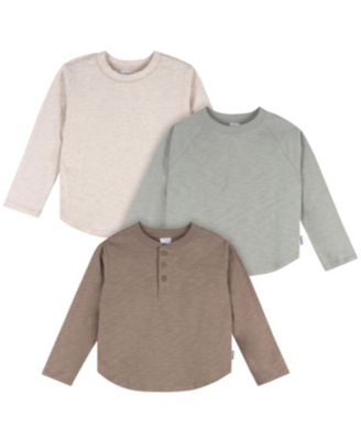 Baby Boys 3-Pack Long Sleeve Shirts