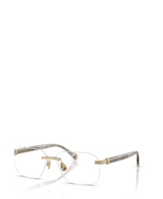 Brunello Cucinelli Men's Square Tyler Eyeglasses, BC1011T - Oro