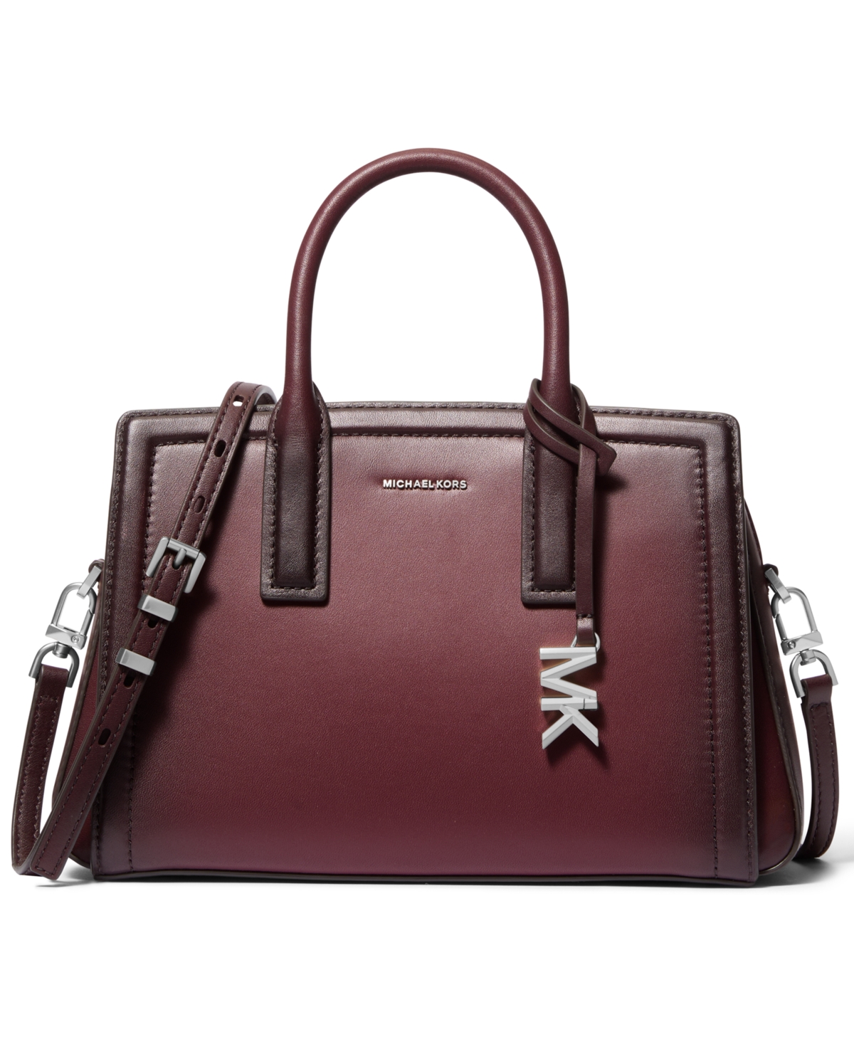 Michael Kors Women's Laila Small Satchel Bag In Burgundy