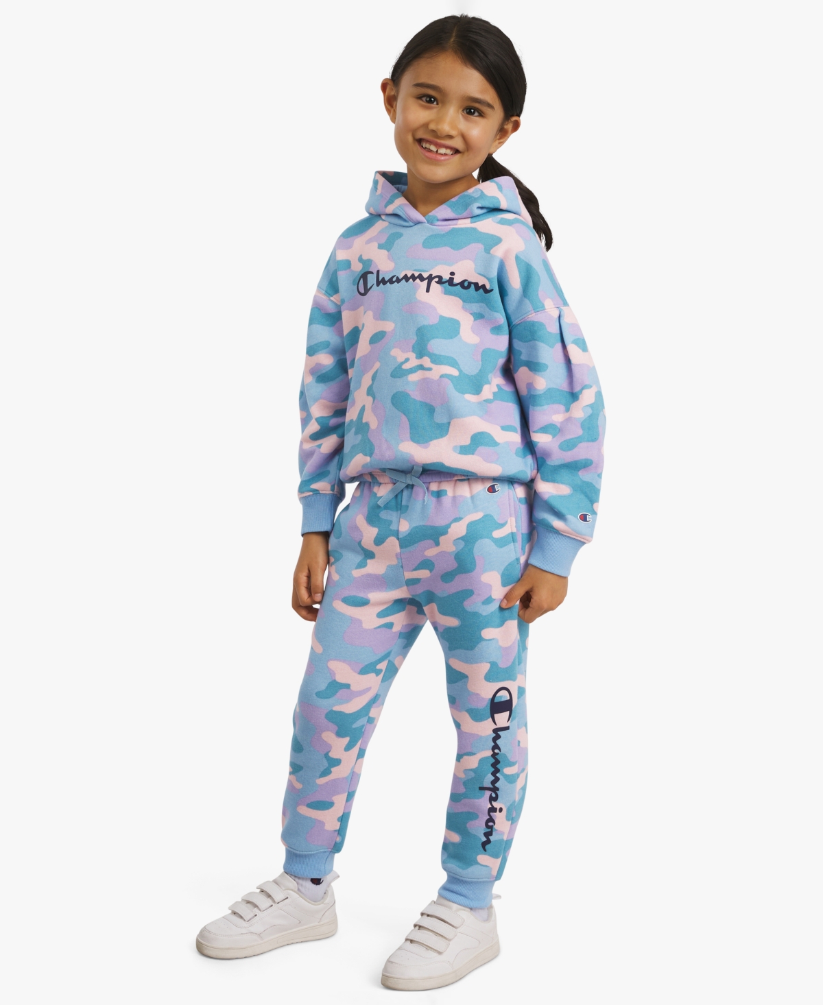 Champion Girls 4-6X 2-Piece Pull-On Hoodie and Joggers Set
