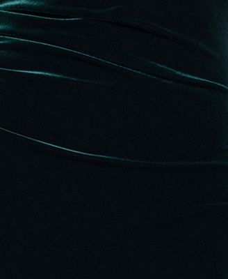 Velvet Off-The-Shoulder Gown