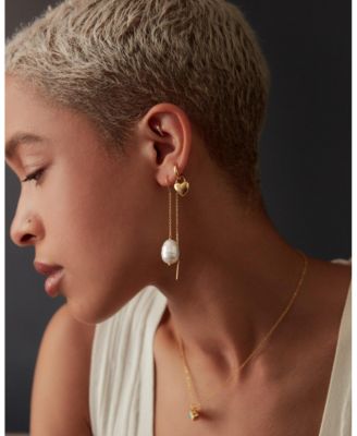 Niko Heart Huggie Earrings