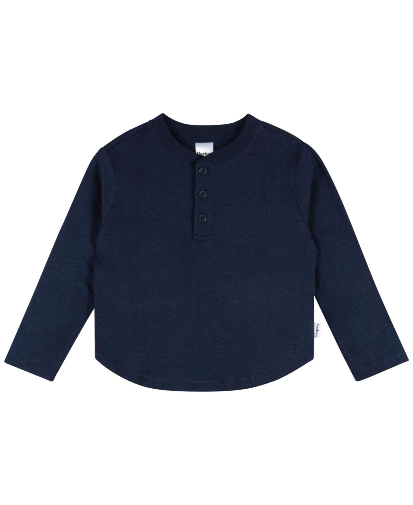 Рубашки Gerber 3-Pack Long Sleeve Shirts для мальчиков-малышей, цвет: Коричневый — фото 4