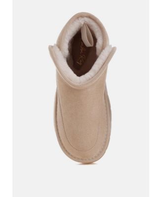 Womens Chunky Heeled Snow s Boot