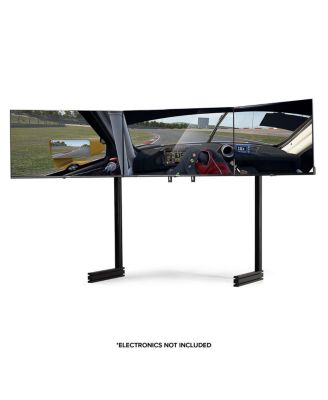Elite Free Standing Triple Monitor Stand, Black Edition