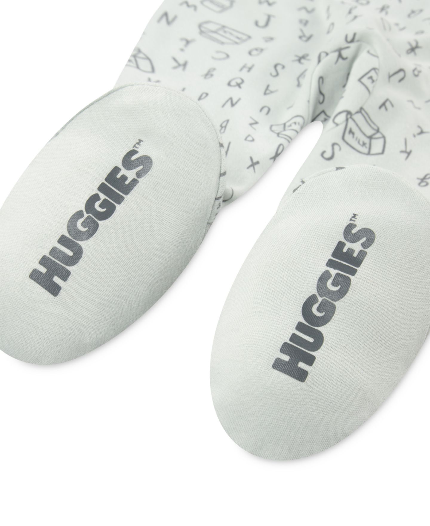 Детский комбинезон Huggies для сна и игр на молнии с закрытыми ножками, цвет: Babymist — фото 3