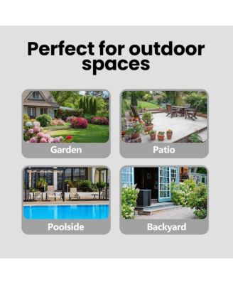 Garden Sofa Black, Cream White