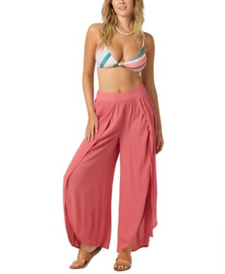 Juniors' Saltwater Solids Tymea Cover-Up Pant