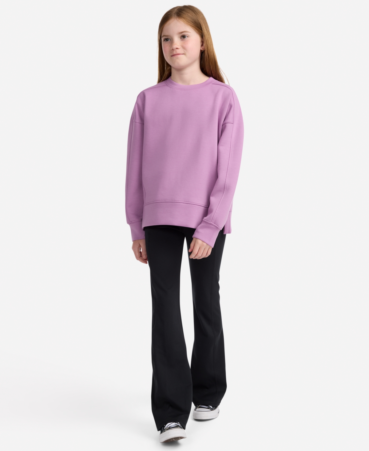 Abercrombie Girls 5-18 Ypb Neo Knit Crewneck Sweatshirt In Purple