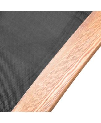 - Black Outdoor Chaise Lounge Chair with Breathable Sling Mesh