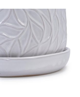 Set of 2 Modern Ceramic Planter Pots