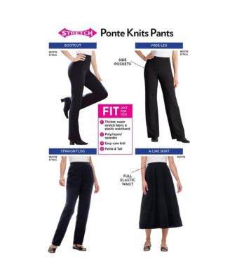 Plus Size Ponte Knit A-Line Skirt