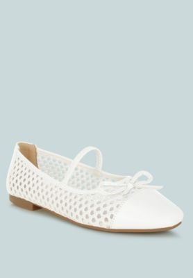 Women's Omela Woven Bow Detail Ballerinas