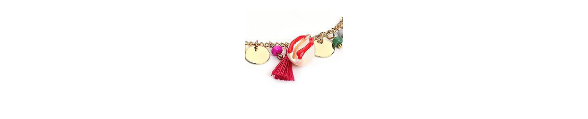 Sohi Women's Tassel Chain Anklet