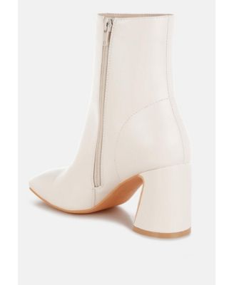 Womens Bruna Square Toe Ankle Boots