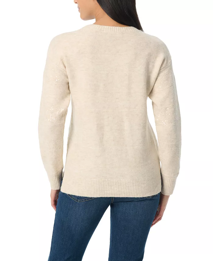 Women's Juliette Striped Sequin Long Sleeves Sweater - thumbnail 6