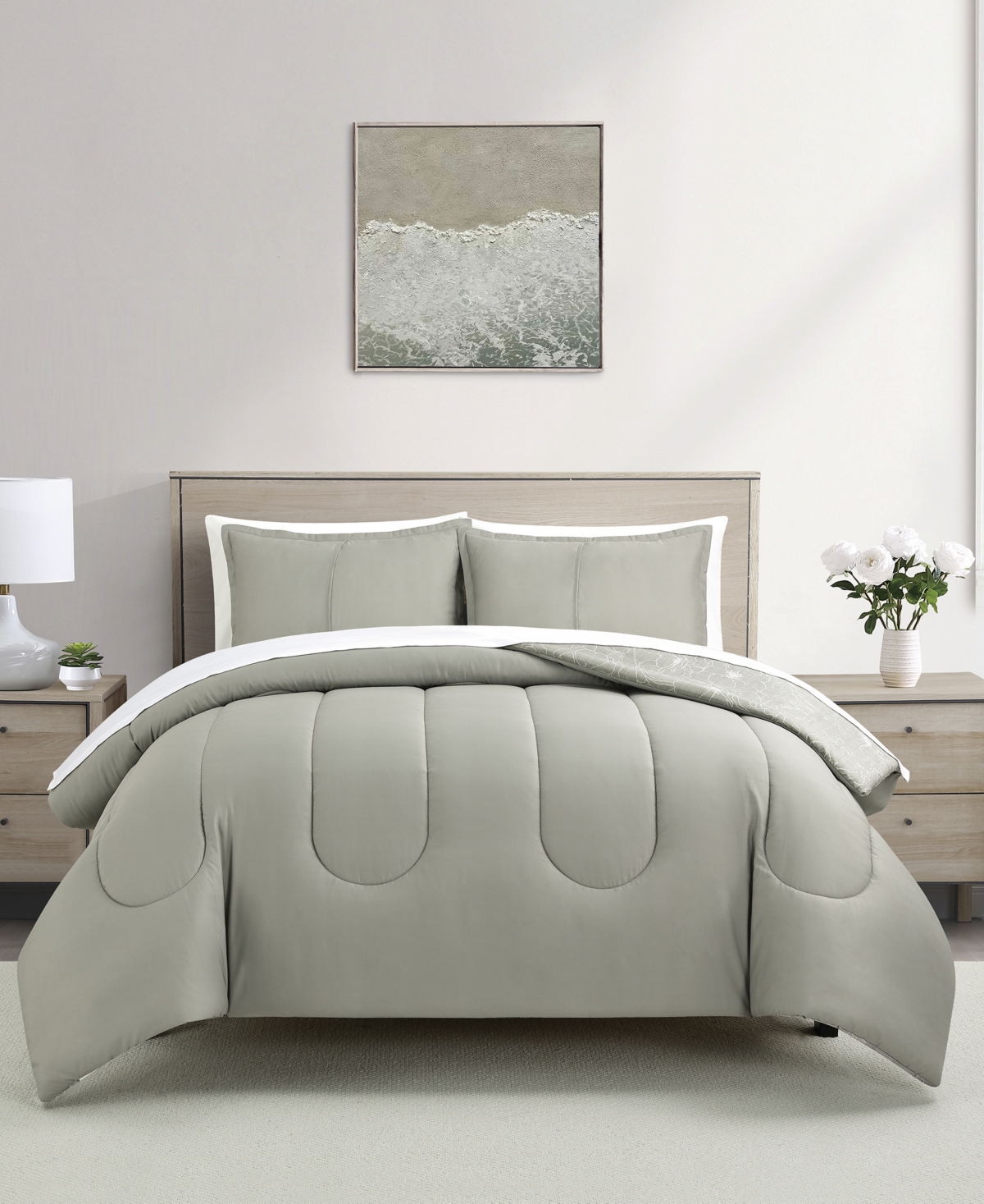 Sunham Julia Floral 3-pc. Comforter Sets In Green