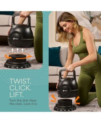 Adjustable Kettlebell Weight Set – 22.5 lb 7-in-1 Quick-Select Strength Training Kettlebell, Compact Space-Saving Home Gym Design