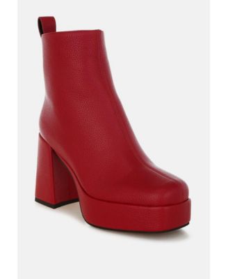 Womens Poulin Faux Leather Chelsea Boots