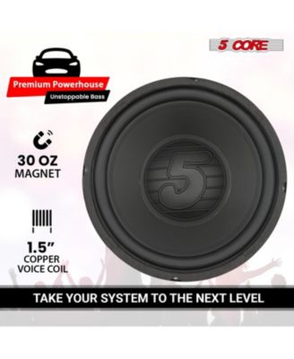 8 Inch Woofer Pair 200W Car Subwoofer 4Ohm Replacement Deep Sub w Poly Cone - WF 8 120 PP 4OHM 2PCS