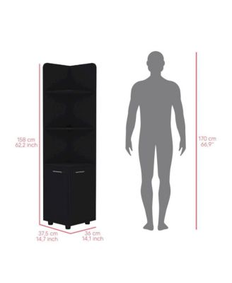 Freestanding Cabinet Kairatu , Bathroom, Black