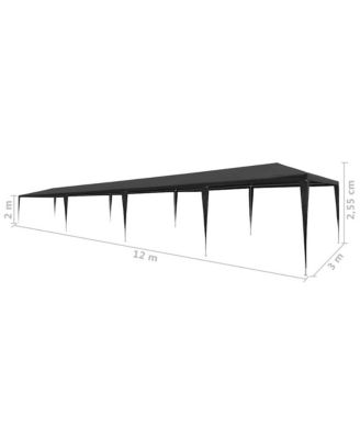 Party Tent Anthracite Polyethylene, Steel Large