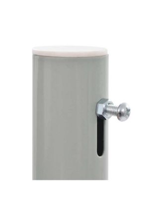 Side Awning Cream Polyester, Powder-Coated Iron 47.2 x 118.1 in