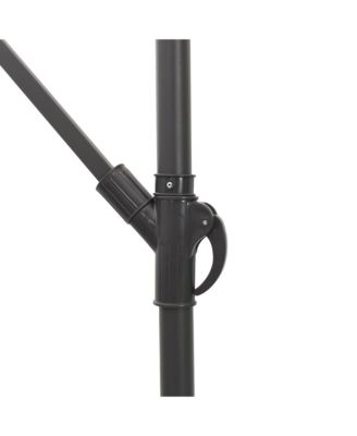 Garden Parasol Brown Polyester Large Adjustable Armrests