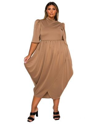 Plus Size Aesira Tulip Hem Pocket Dress