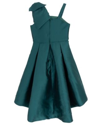 Girls' 7-16 Mikado One-Shoulder Hi-Low Dress